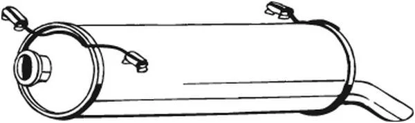 Zadnji dušilec zvoka BOSAL 135-657