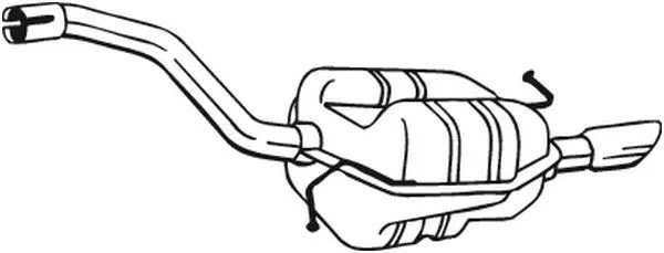 Zadnji dušilec zvoka BOSAL 233-205