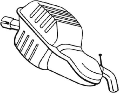Zadnji dušilec zvoka BOSAL 235-001