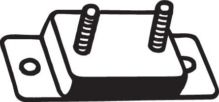 Mount, exhaust system BOSAL 255-262