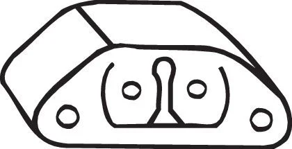 Mount, exhaust system BOSAL 255-973