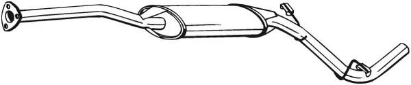 Sredinski dušilec zvoka BOSAL 282-755