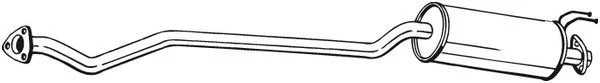 Sredinski dušilec zvoka BOSAL 286-395