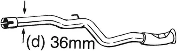 Repair Pipe, catalytic converter BOSAL 889-167