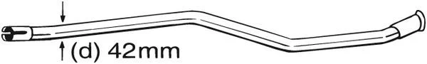 Repair Pipe, catalytic converter BOSAL 889-533