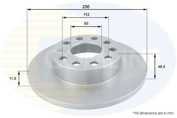 Brake Disc COMLINE ADC1448