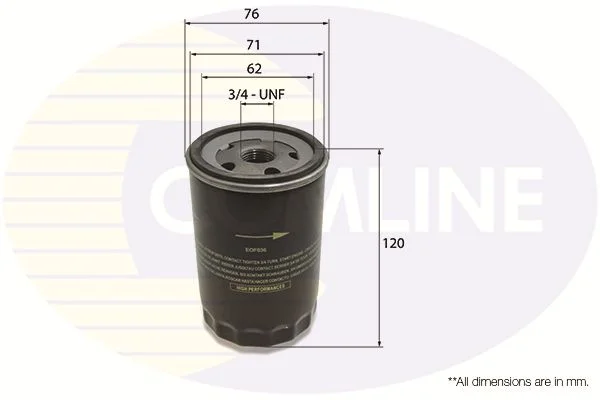 Oil Filter COMLINE EOF036