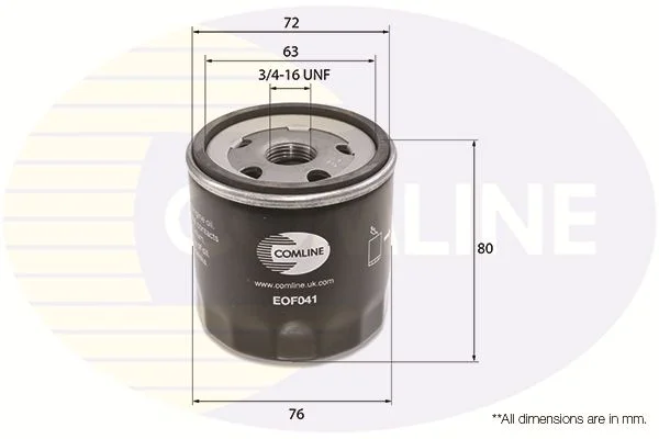 Oil Filter COMLINE EOF041
