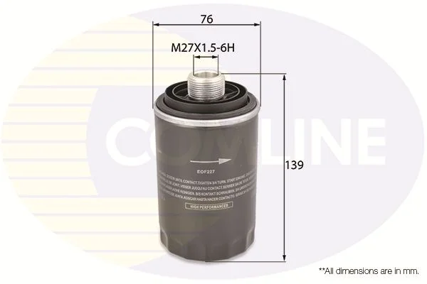 Oil Filter COMLINE EOF227