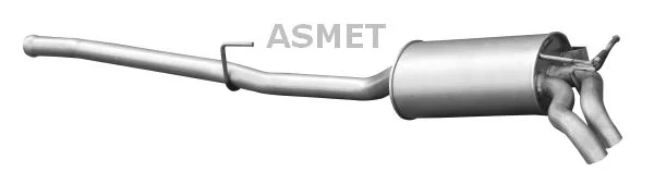 Zadnji dušilec zvoka ASMET 01.048