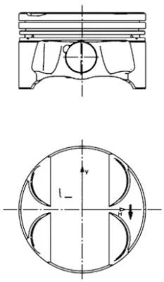 Piston KOLBENSCHMIDT 40085600