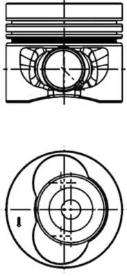 Piston KOLBENSCHMIDT 40683620