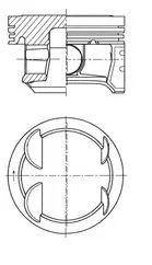Piston KOLBENSCHMIDT 41006610