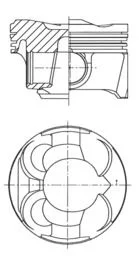 Piston KOLBENSCHMIDT 41267620