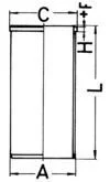 Rokav cilindra KOLBENSCHMIDT 89734190