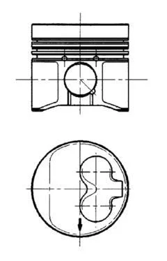 Piston KOLBENSCHMIDT 91429620