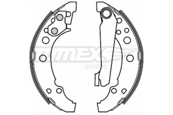 Komplet zavornih čevljev TOMEX Brakes TX 20-23