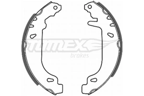 Komplet zavornih čevljev TOMEX Brakes TX 20-41
