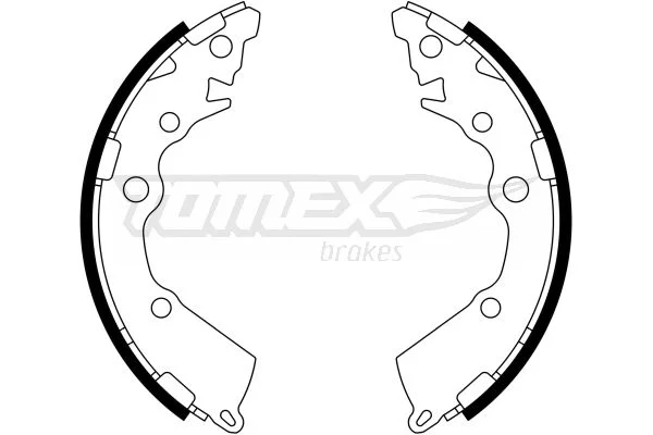 Komplet zavornih čevljev TOMEX Brakes TX 23-18