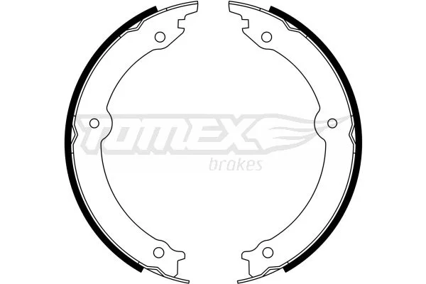 Komplet zavornih čeljusti, parkirna zavora TOMEX Brakes TX 23-33