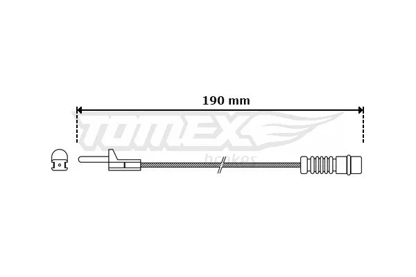 Warning Contact, brake pad wear TOMEX Brakes TX 30-09