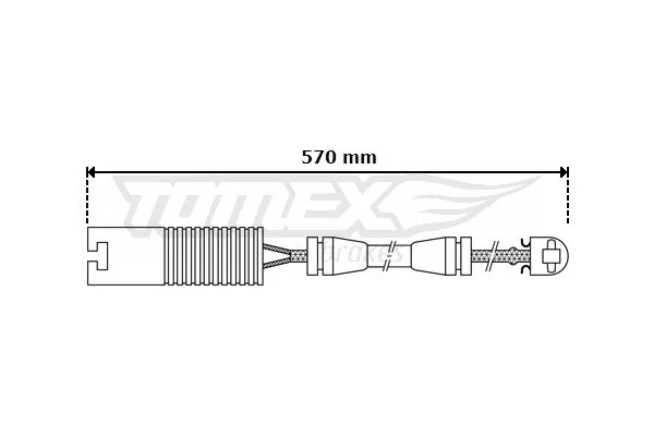 Warning Contact, brake pad wear TOMEX Brakes TX 30-31