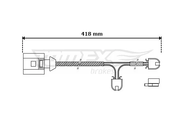 Opozorilo Kontakt, obraba zavornih ploščic TOMEX Brakes TX 30-51