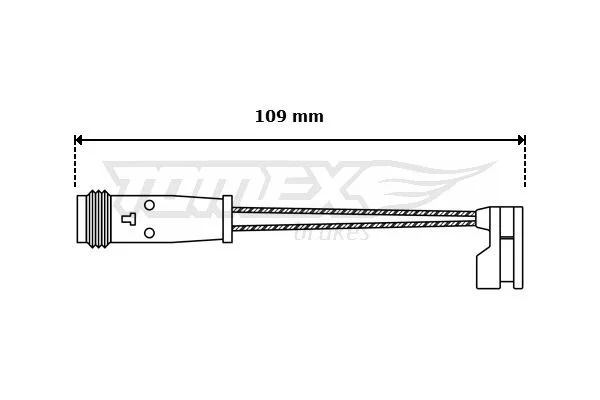 Opozorilo Kontakt, obraba zavornih ploščic TOMEX Brakes TX 30-55