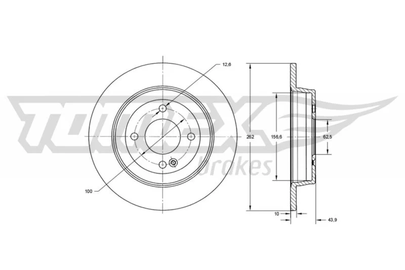 Brake Disc TOMEX Brakes TX 73-35