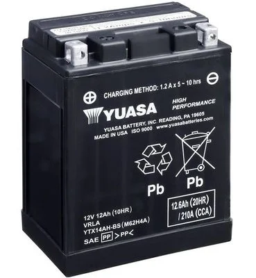 Starter Battery YUASA YTX14AH-BS