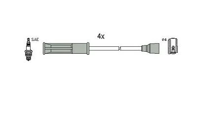 Uždegimo laido komplektas HITACHI 134516