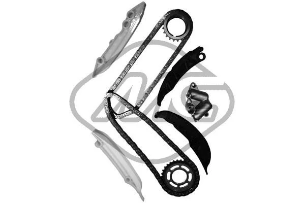 Komplet zobate verige Metalcaucho 06165