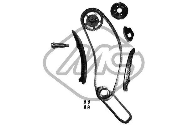 Komplet zobate verige Metalcaucho 06169