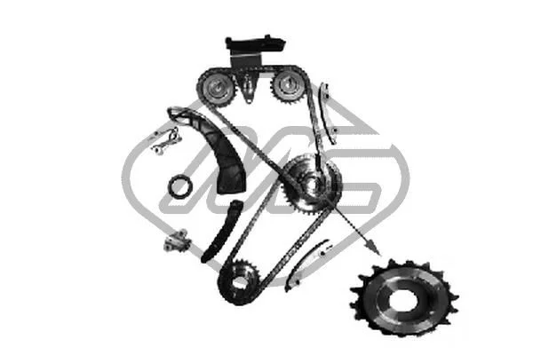 Komplet zobate verige Metalcaucho 06175