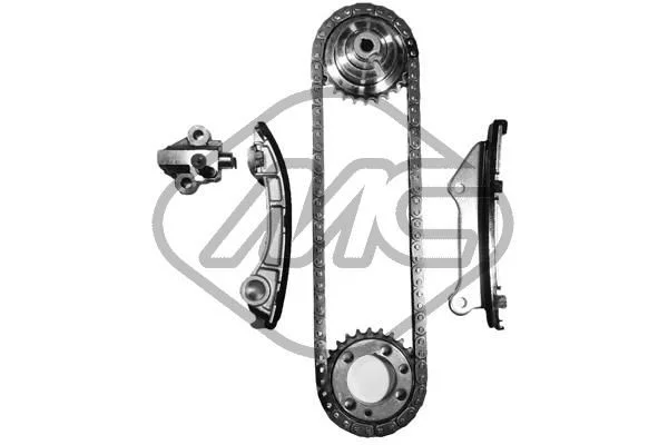 Komplet zobate verige Metalcaucho 06178