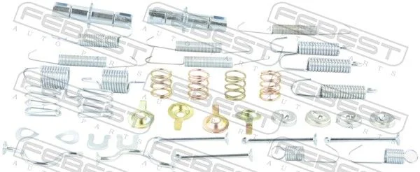 Komplet dodatne opreme, čeljusti parkirne zavore FEBEST 0104-GRJ150R-KIT
