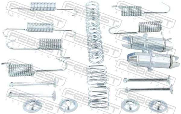 Komplet dodatne opreme, čeljusti parkirne zavore FEBEST 1204-TUC4WDR-KIT