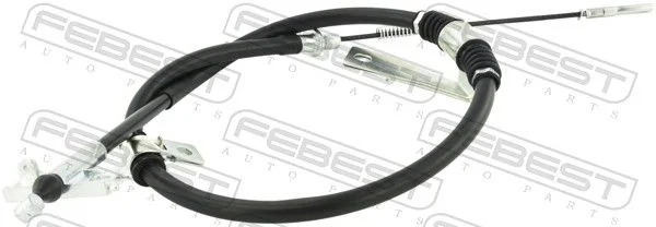 Cable Pull, parking brake FEBEST 14100-KYR05RH