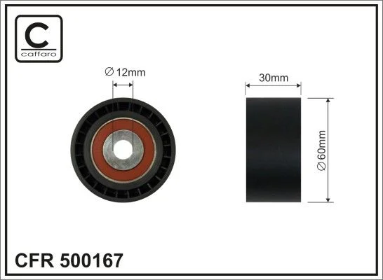 Napenjalna jermenica, zobni jermen CAFFARO 500167