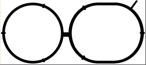 Gasket, intake manifold BGA AG0212
