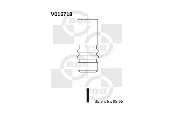 Sesalni ventil BGA V016718