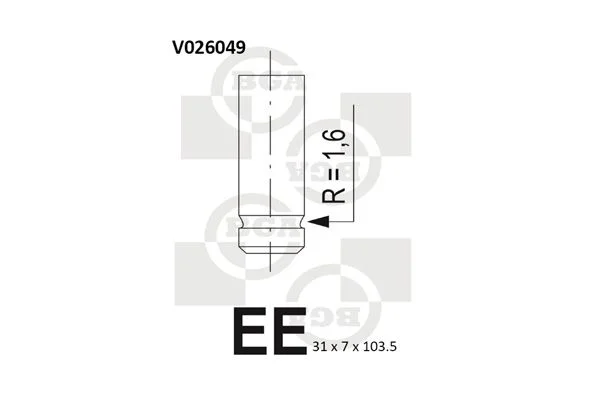 Exhaust Valve BGA V026049