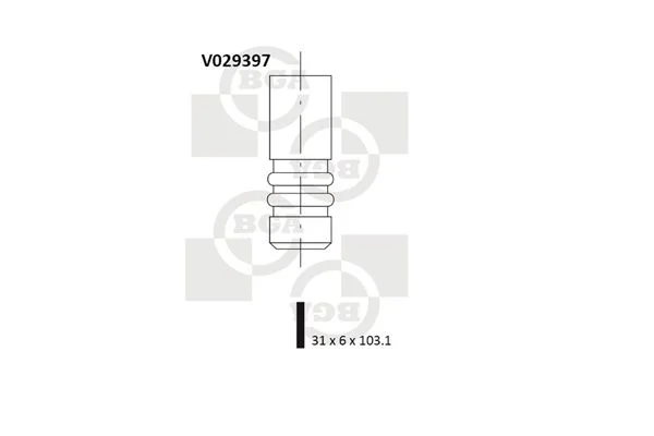 Sesalni ventil BGA V029397