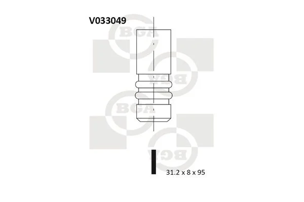 Angos vožtuvas BGA V033049