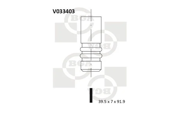 Sesalni ventil BGA V033403
