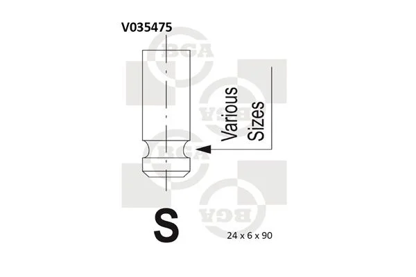 Izpušni ventil BGA V035475