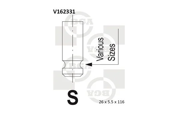 Izpušni ventil BGA V162331