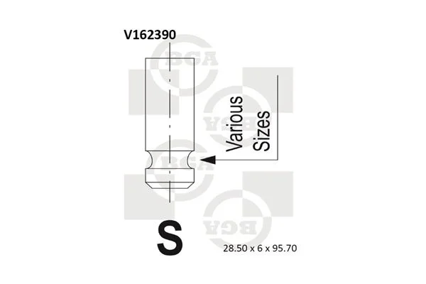 Sesalni ventil BGA V162390
