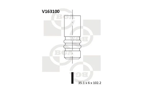 Intake Valve BGA V163100