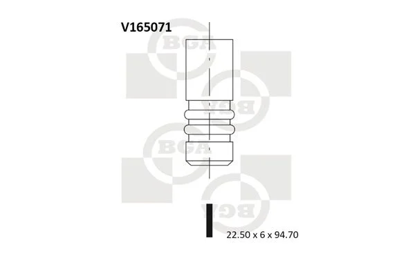 Exhaust Valve BGA V165071